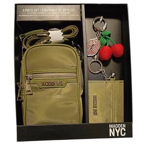 Steve Madden Travel  Green Crossbody Bag Trio